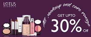 Get up 20% Face care discount on brand Lotus Herbals in Neyena Beauty & Cosmetics discount coupon offer deals