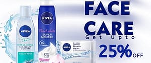 Get up 25% Face care discount on brand Nivea in Neyena Beauty & Cosmetics discount coupon offer deals